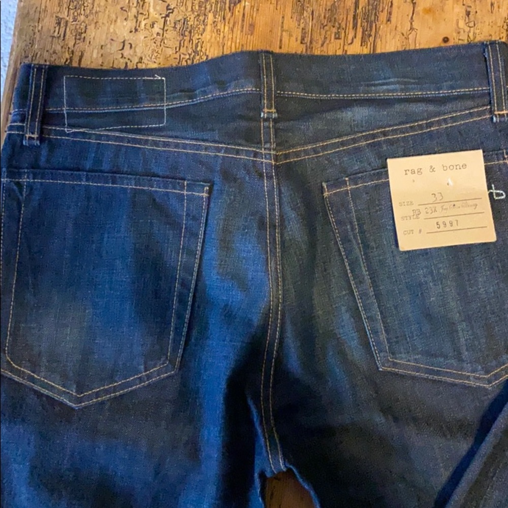 Rag & Bone raw denim skinny jeans